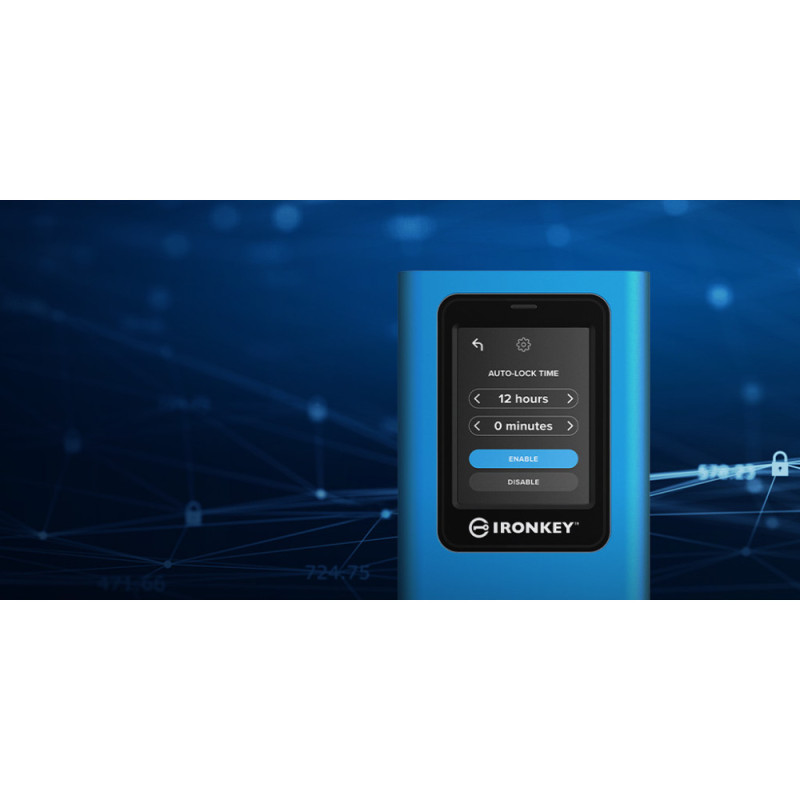 Kingston SSD  IronKey 1.9TB USB 3.2 Gen 1 Type-C VP 80 (IKVP80ES/1920G)