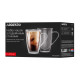 ARDESTO Double wall mug set with handle, 330ml, 2pcs, borosilicate glass, transparent (AR2633BH)