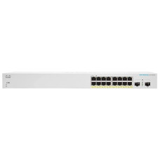 Cisco Комутатор CBS220 Smart 16-port GE, PoE, 2x1G SFP (CBS220-16P-2G-EU)