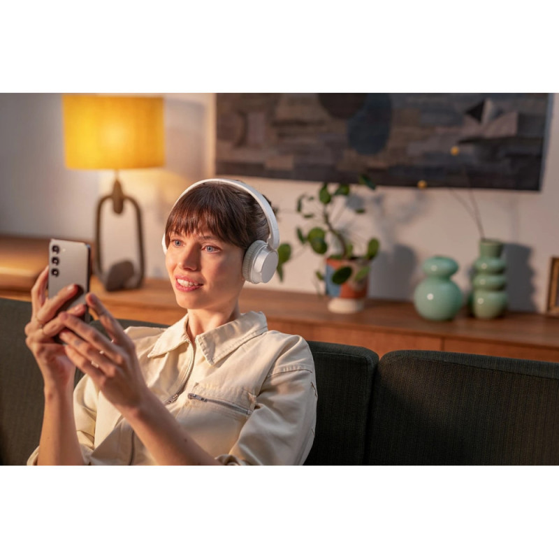 Philips Наушники On-ear TAH3209 BT 5.3, Wireless, Mic, Белый (TAH3209WT/00)