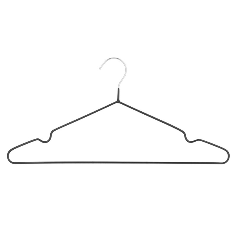ARDESTO Hanger Set 40.5cm, 5pcs, metal, PVC, black (ARHC2805B)