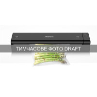 ARDESTO Vacuum Sealer for rolls and packages, 110W, 28сm, electronic control, +1 roll, plastic, black (VS-X1B)