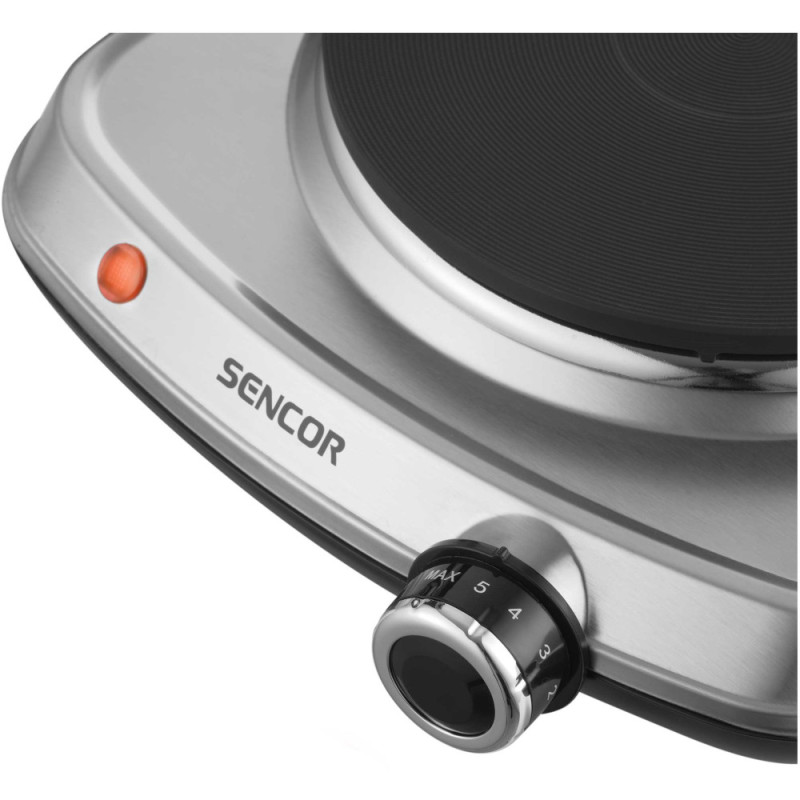 Sencor Table cooker electric, burner - 1, 1.5W, control - mech., stainless steel (SCP1506SS)
