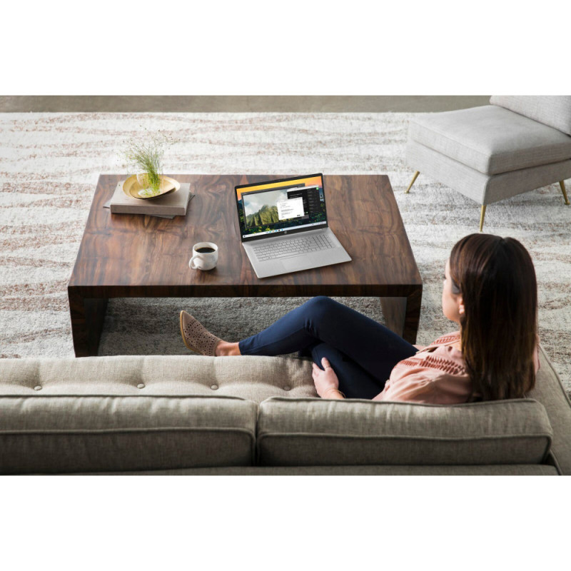HP Ноутбук HP 17-cn3038ua 17.3" FHD IPS AG, Intel i5-1334U, 16GB, F512GB, UMA, DOS, сріблястий (BV6C0EA)