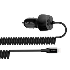 Зарядний пристрій Promate 17W USB + Lightning (voltrip-i.black)