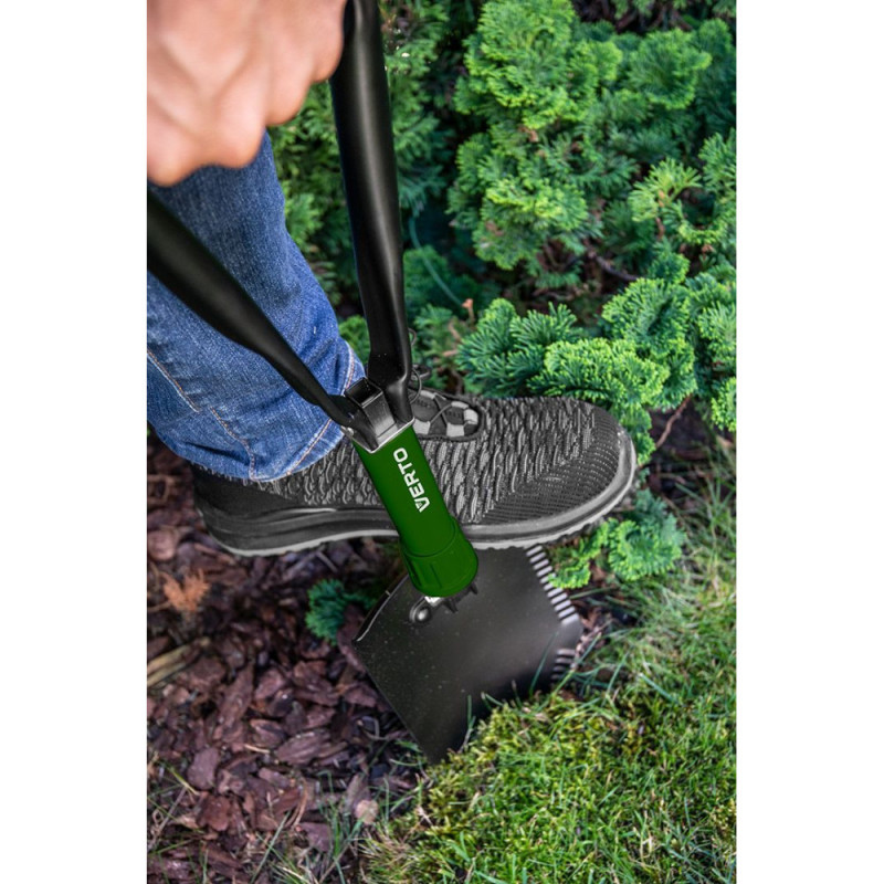 Verto Scoop shovel, metal handle D-shaped, 58cm, 0.96kg (15G075)
