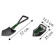Verto Scoop shovel, metal handle D-shaped, 58cm, 0.96kg (15G075)