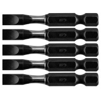 Neo Tools Біти, набір 5шт, 1/4", ударні, SL6х50мм, сталь S2 (09-581)