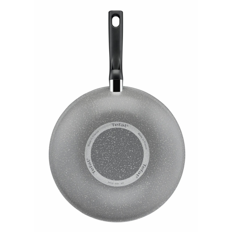 Tefal Wok frying pan, Cook Natural, 28cm, aluminum, bakelite, gray (B5791902)