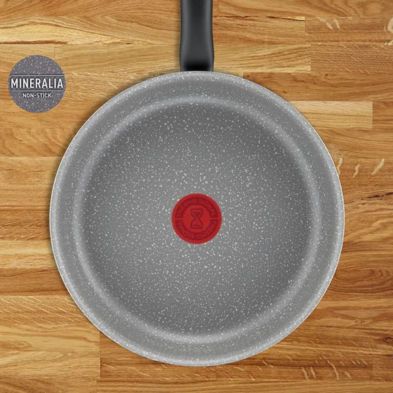 Tefal Wok frying pan, Cook Natural, 28cm, aluminum, bakelite, gray (B5791902)