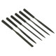 Stanley Needle files for metal, set 6pcs, plastic handles, 160mm (0-22-500)