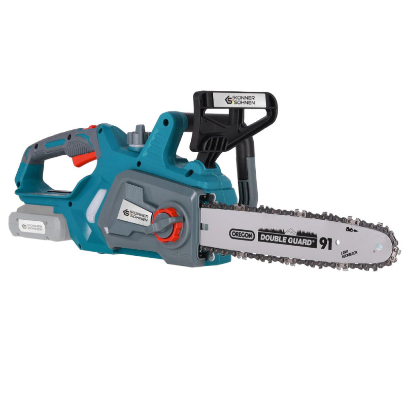 Könner & Söhnen Kit KS CS20V-12 cordless chainsaw, 20V battery charger, 20V lithium battery KS 20V2-1 (KSCS20V-12SET)