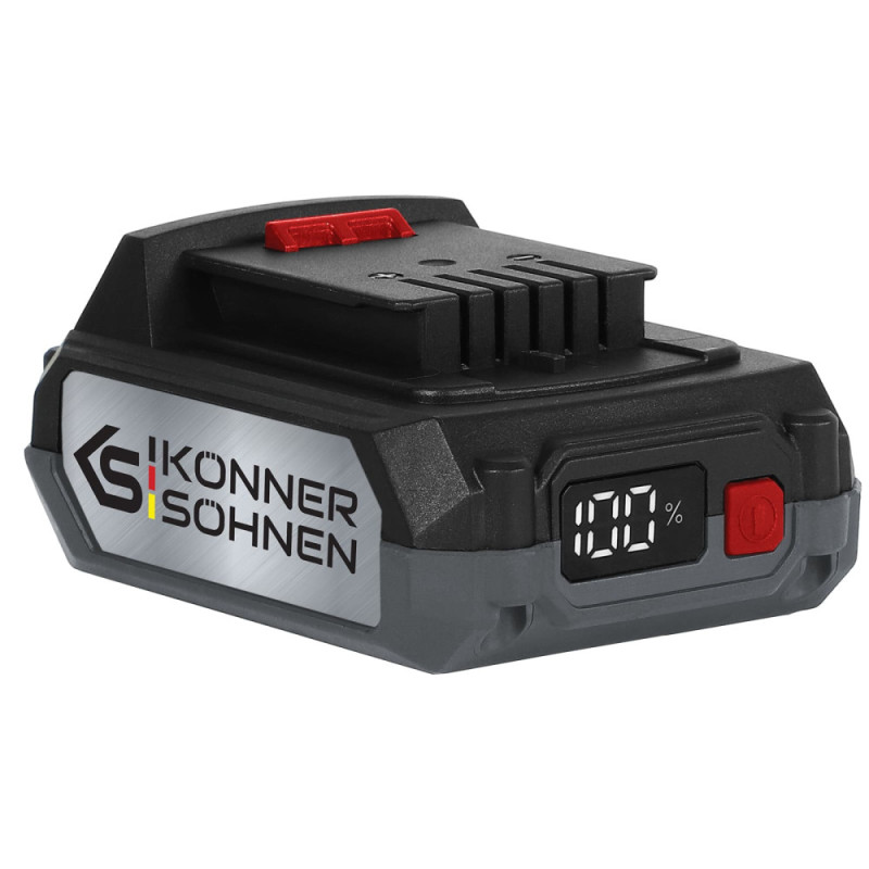 Könner & Söhnen Kit KS CS20V-12 cordless chainsaw, 20V battery charger, 20V lithium battery KS 20V2-1 (KSCS20V-12SET)