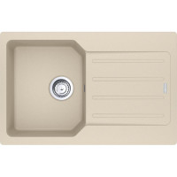 Franke City kitchen sink, fragranite, rectangular, with wing, 780x500x190mm, bowl - 1, inset, reversible, UCG 611-78, beige (114.0701.827)