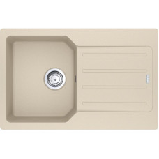Franke City kitchen sink, fragranite, rectangular, with wing, 780x500x190mm, bowl - 1, inset, reversible, UCG 611-78, beige (114.0701.827)