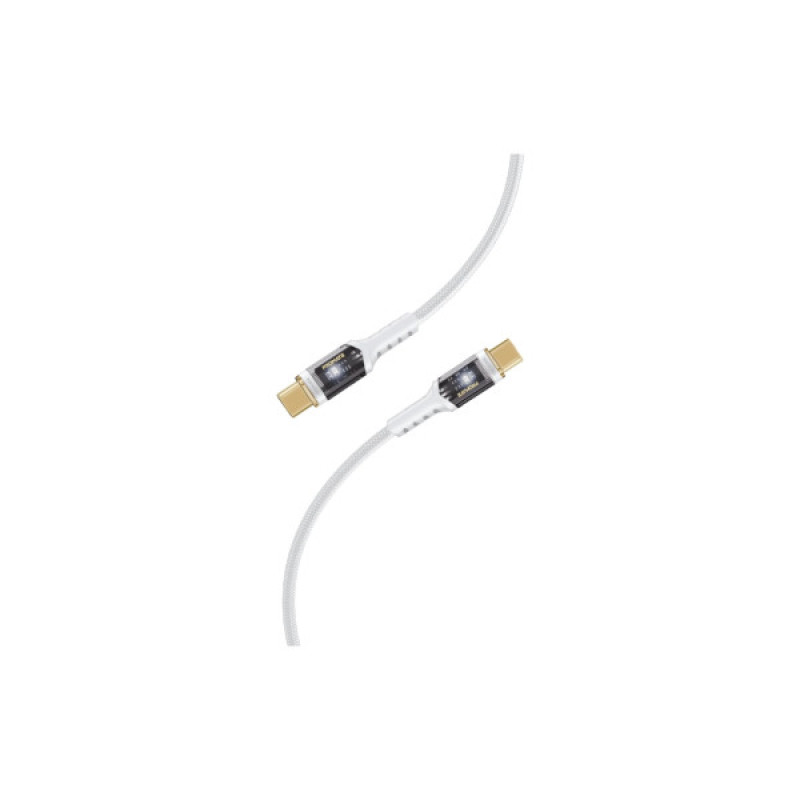 Дата кабель USB-C to USB-C 2.0m Promate (lucidline-cc200.white)