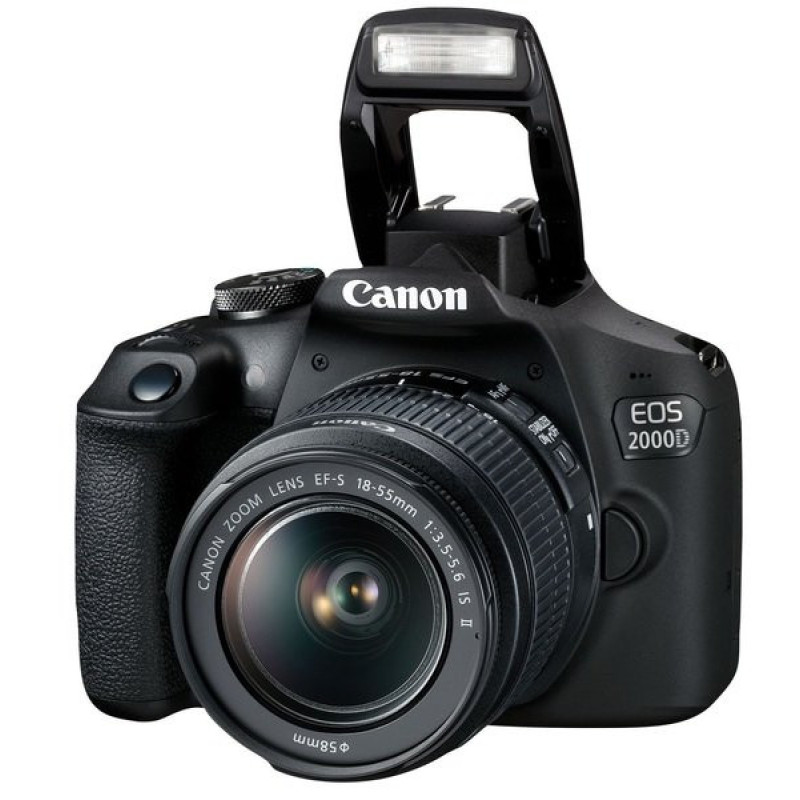 Canon Цифр. фотокамера зеркальная EOS 2000D + объектив 18-55 IS II (2728C008)