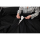 ARDESTO Простынь Mix&Match Premium, 180х240см, 100% хлопок, сатин, черный (ART1824FSL)