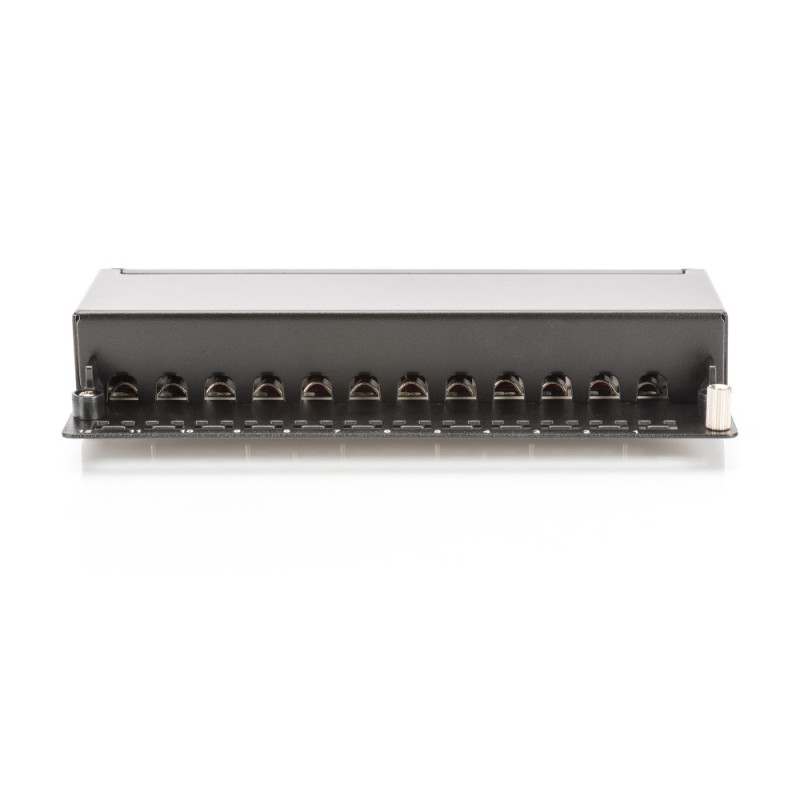 Digitus Desktop CAT 6A Patch Panel, shielded Class EA, 12-port RJ45, 8P8C, LSA (DN-91612SD-EA)