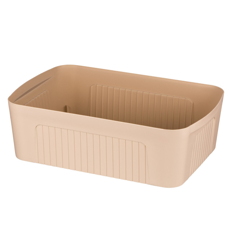 ARDESTO Storage box with lid 45.5х31х14cm, 13l, plastic PP, beige (ARHC2513B)