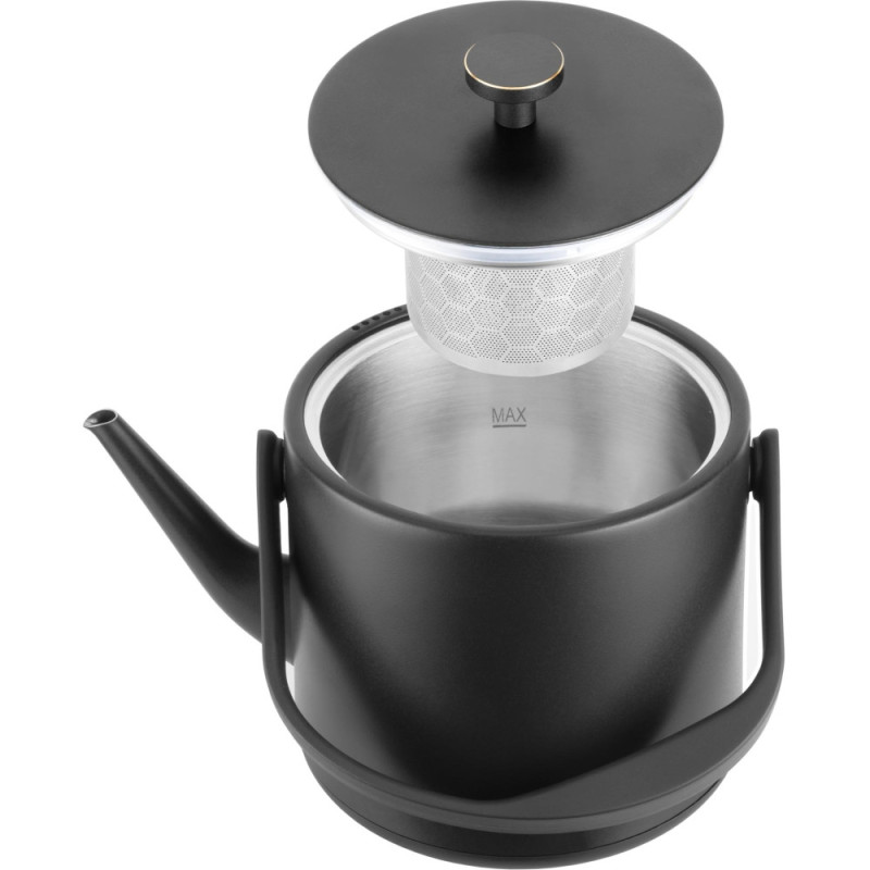 CATLER electric kettle, 0.6l, Strix, with teapot, black (BM501VICTORIA)