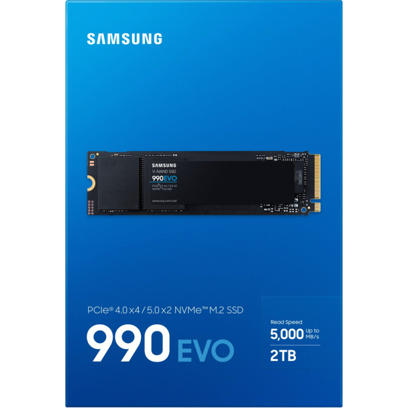 Samsung SSD M.2 2TB PCIe 4.0 990EVO (MZ-V9E2T0BW)