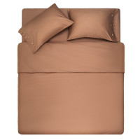ARDESTO Простирадло Mix&Match, 180х240см, 100% бавовна, сатин, шоколад (ART1824FSH)