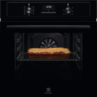 Electrolux Духовой шкаф электрический, 65л, A, дисплей, конвекция, черный (EOF3H40BK)