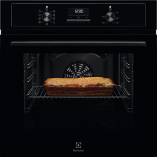 Electrolux Духова шафа електрична, 65л, A, дисплей, конвекція, чорний (EOF3H40BK)