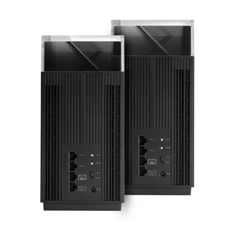 ASUS Маршрутизатор ZenWiFi Pro XT12 2PK 2xGE LAN 1x2.5GE LAN 1x2.5GE WAN 1xUSB 3.1 1xUSB 2.0 MU-MIMO OFDMA MESH (90IG06U0-MO3A20)