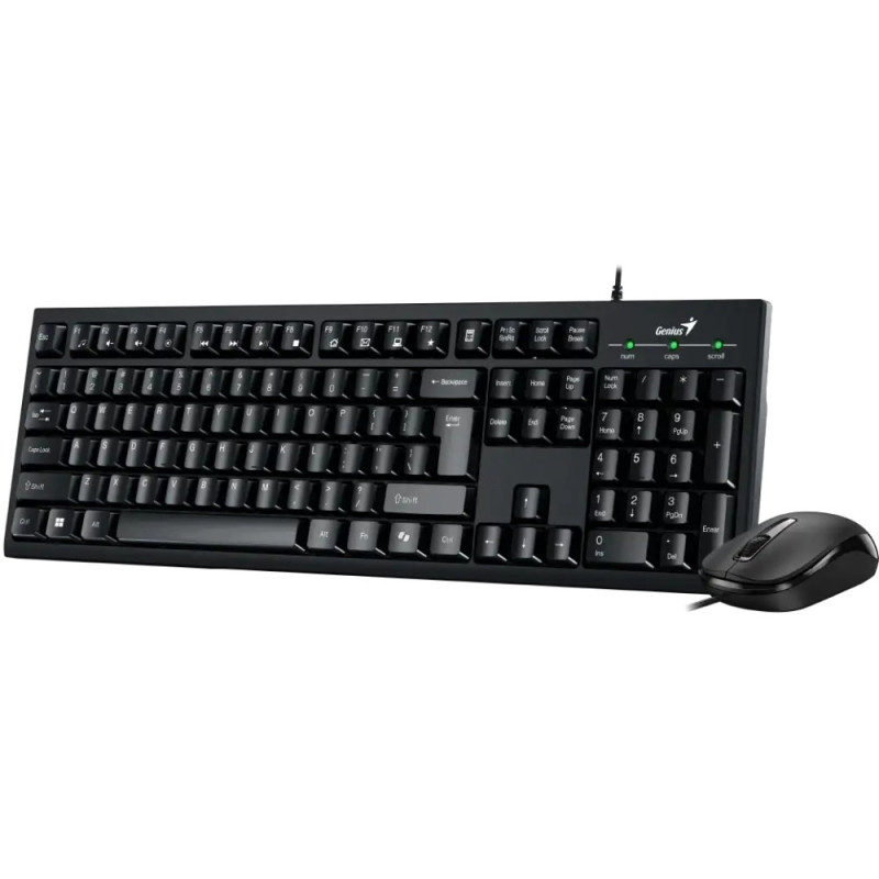 Genius Комплект клавиатура и мышь Genius KM-100SE, AI, EN/UKR, черный (31330009410)