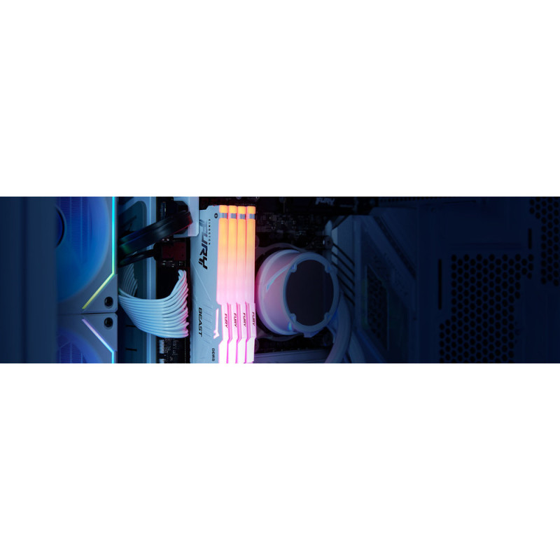 Kingston Память ПК Kingston DDR5 64GB KIT (32GBx2) 6000 FURY Beast RGB (KF560C36BBE2AK2-64)
