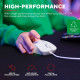 Trust Mouse GXT924 YBAR+, USB-A, White
