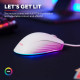 Trust Mouse GXT924 YBAR+, USB-A, White