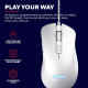 Trust Mouse GXT924 YBAR+, USB-A, White