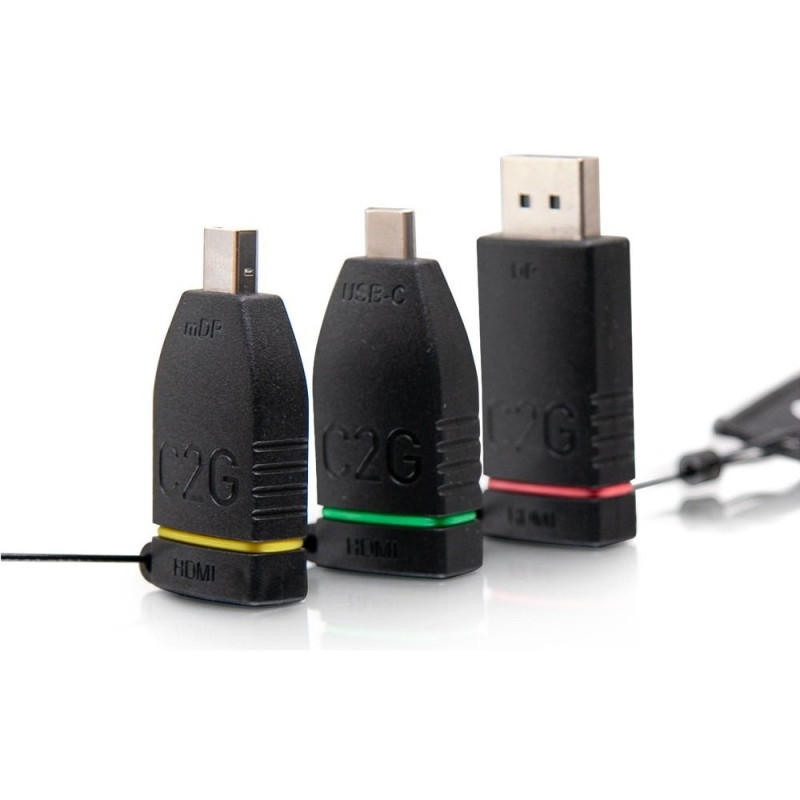 C2G Комплект перехідників retractable C2G Adapter Ring HDMI на mini DP DP USB-C (CG84269)