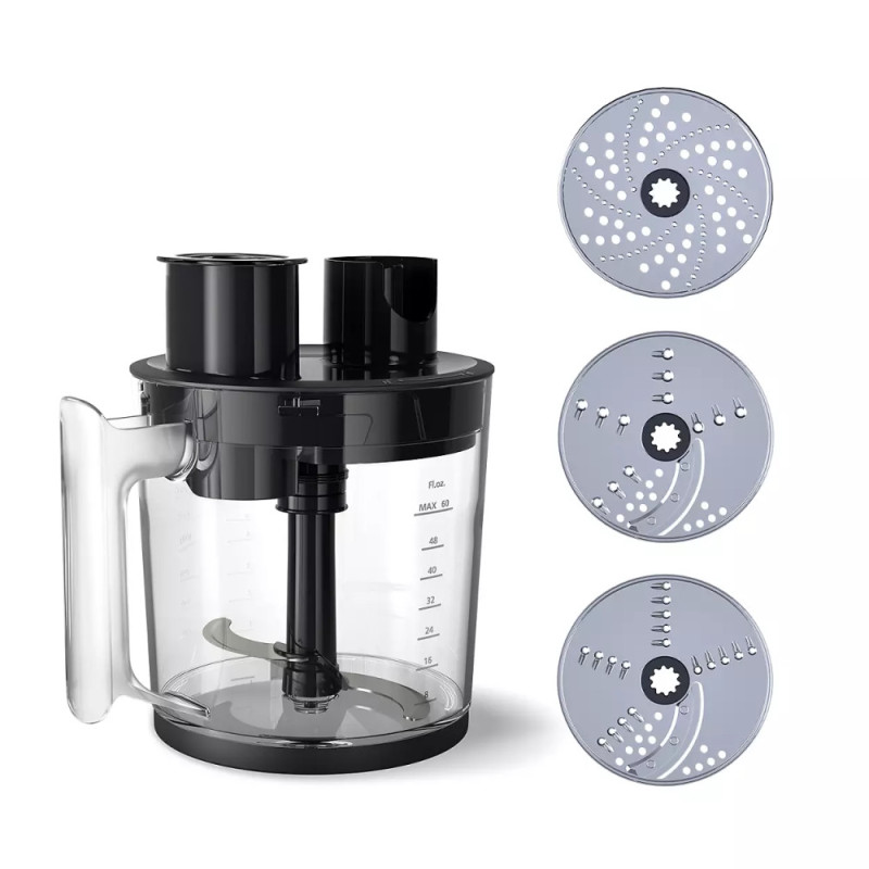 Philips Blender submersible Series 5000, 1200W, 5in1, chopper, graters, black (HR2685/00)