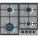 Gorenje Варильна поверхня газова, 60см, чавун, конфорка Wok, нерж (GW641EBX)