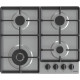 Gorenje Варильна поверхня газова, 60см, чавун, конфорка Wok, нерж (GW641EBX)