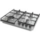 Gorenje Варильна поверхня газова, 60см, чавун, конфорка Wok, нерж (GW641EBX)