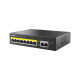 Netis Комутатор P110GH 8xFE PoE, 3xGE (2xUplink, 1xSFP), 120Вт, Некерований