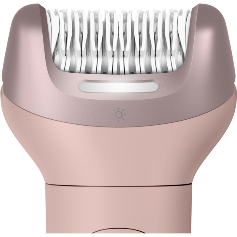 Philips Епілятор Philips Series 9000 дисковий, аккумул., пінцет.-32, волог.+сух., насадок-4, футляр, рожевий (BRE718/00)