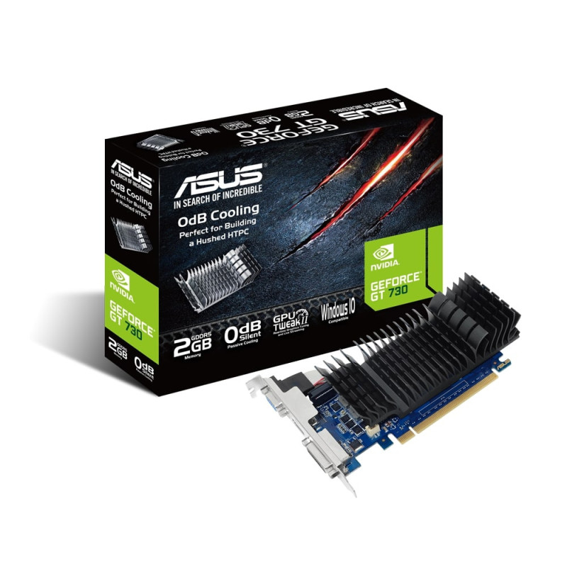 ASUS GeForce GT 730 2GB GDDR5 Silent loe GT730-SL-2GD5-BRK (90YV06N2-M0NA00)