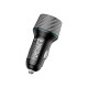 Зарядное устройство BOROFONE 1xUSB-C PD30W + 1xUSB QC3.0 48W car adapter black (6941991101175)