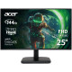 Acer Монітор Acer 24.5" EK251QP6bi D-Sub, HDMI, IPS, 144Hz, 1ms, FreeSync (UM.KE1EE.601)