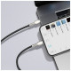 Дата кабель USB-C to Lightning 2.0m Cafule Metal PD 20W black Baseus (CATLJK-B01)