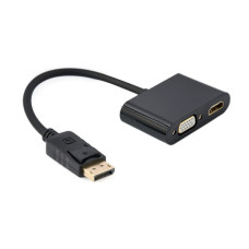 Переходник Cablexpert DisplayPort to HDMI/VGA (A-DPM-HDMIFVGAF-01)