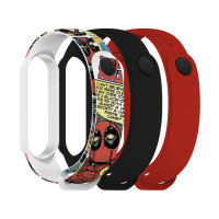 Ремешок для фитнес браслета Armorstandart комплект 3шт Xiaomi Mi Band 7/6/5 DP Comix (ARM77058)
