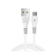 Дата кабель USB 2.0 AM to USB-C 1.0m 2.4A X195 white WUW (WUW-X195TC)