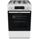 Gorenje Cooker combined, 70L, 50x60cm, display, IconLed, cast-iron, white (GK5C43WF)
